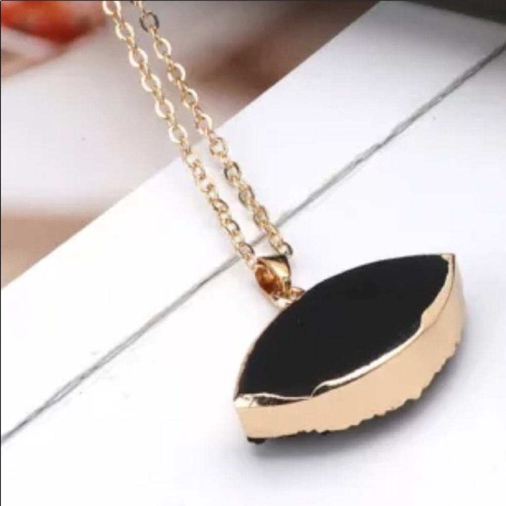 Evil Eye Druzy Necklace - Picture 7 of 8